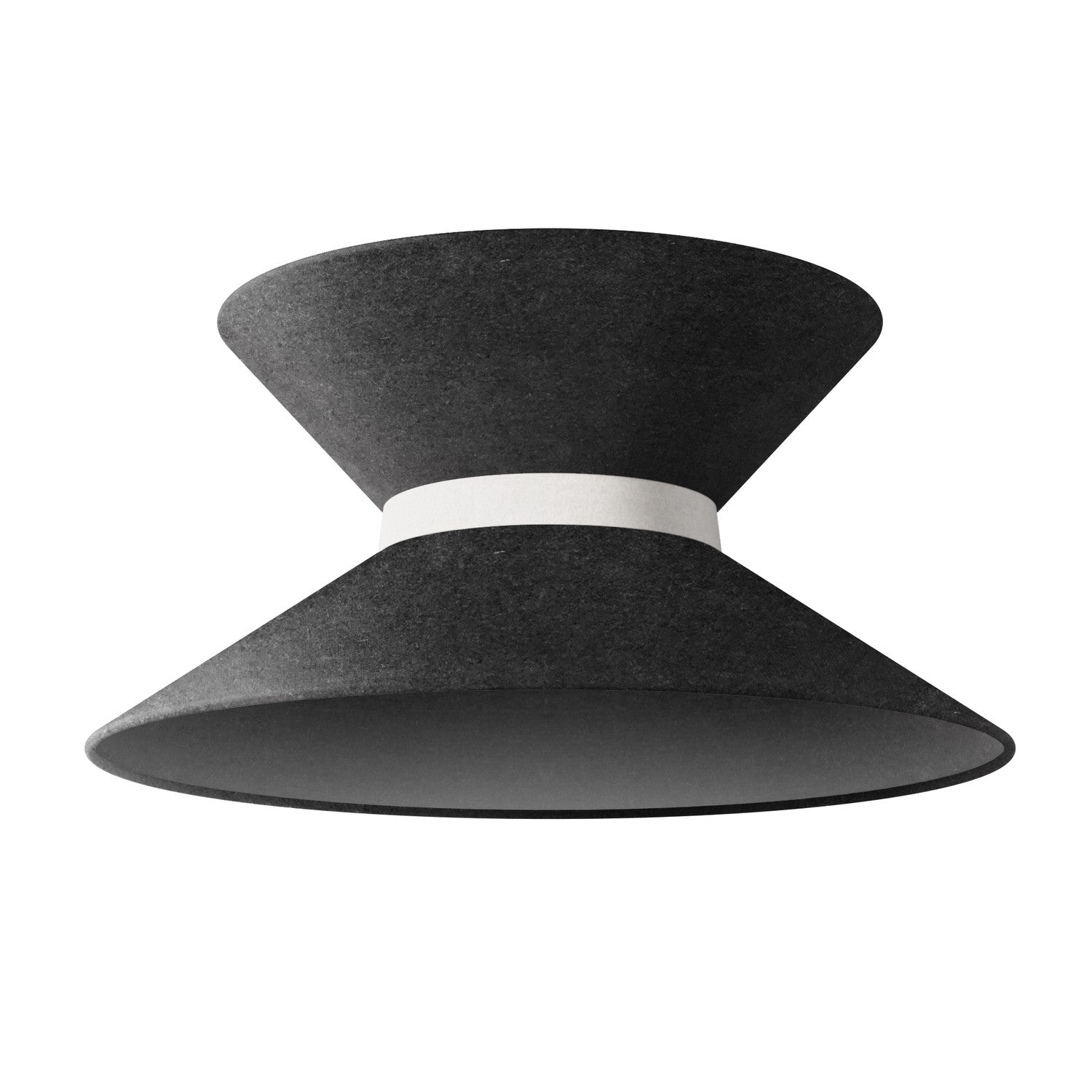 Paralume in tessuto Clessidra per lampada a sospensione - Lana Grigio Scuro - Creative Cables