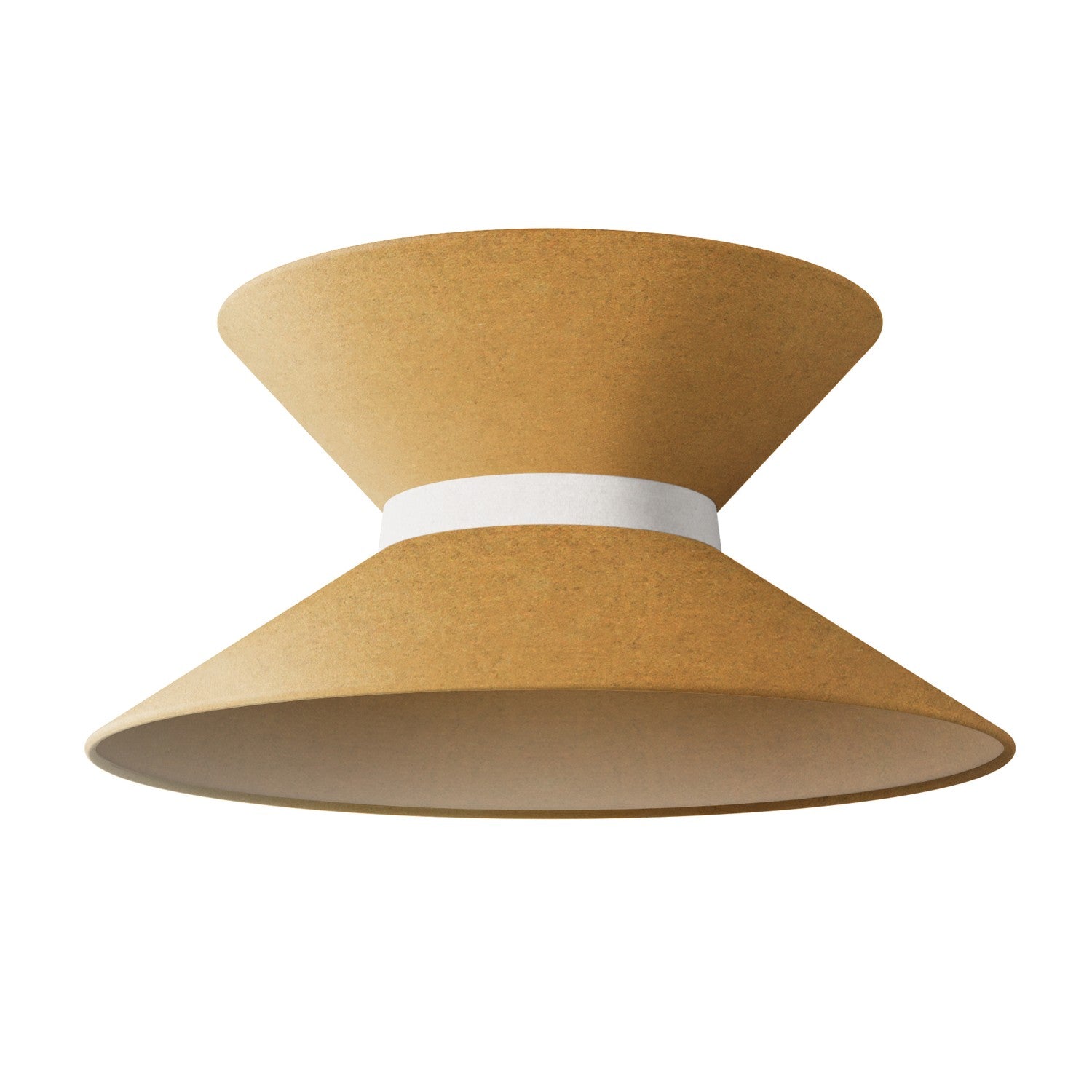 Paralume in tessuto Clessidra per lampada a sospensione - Lana Senape - Creative Cables