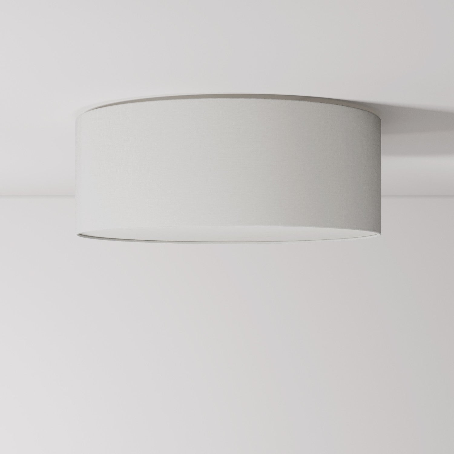 Plafoniera in tessuto Medium Slim - Made in Italy - Lino Crudo - Creative Cables