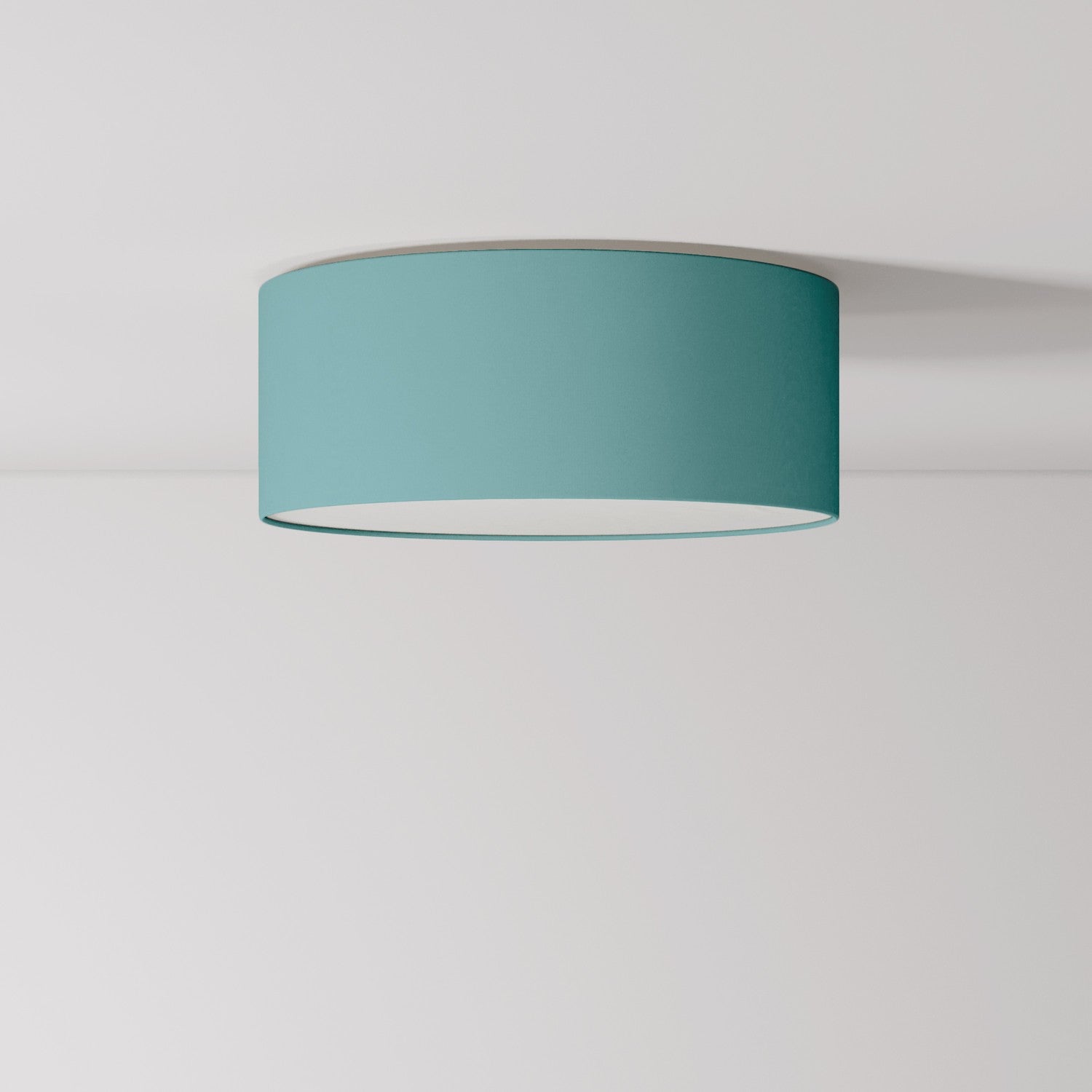 Plafoniera in tessuto Small - Made in Italy - Teletta Verde Dubbio - Creative Cables