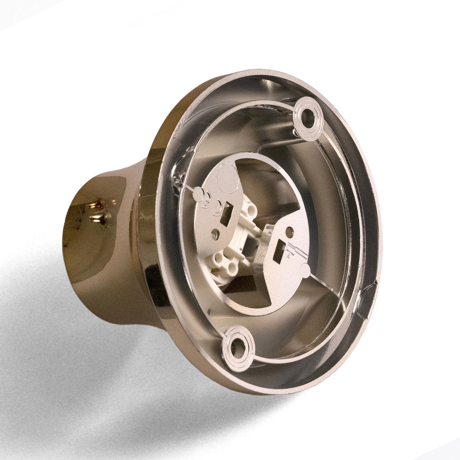 Portalampada metallizzato E27 a parete o soffitto - Oro - Creative Cables