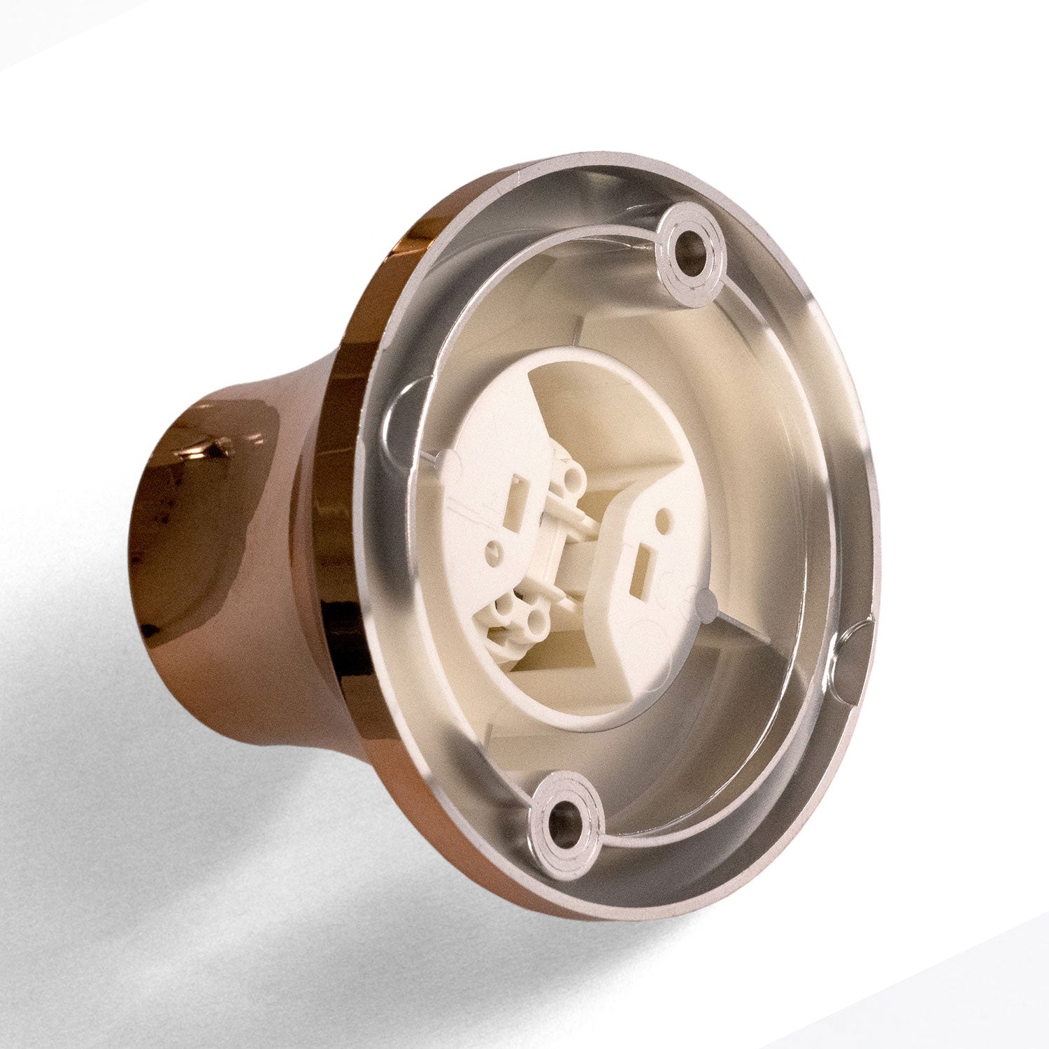 Portalampada metallizzato E27 a parete o soffitto - Rame - Creative Cables