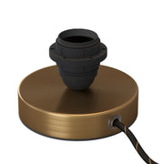 Posaluce per paralume - Lampada da tavolo in metallo - Bronzo satinato