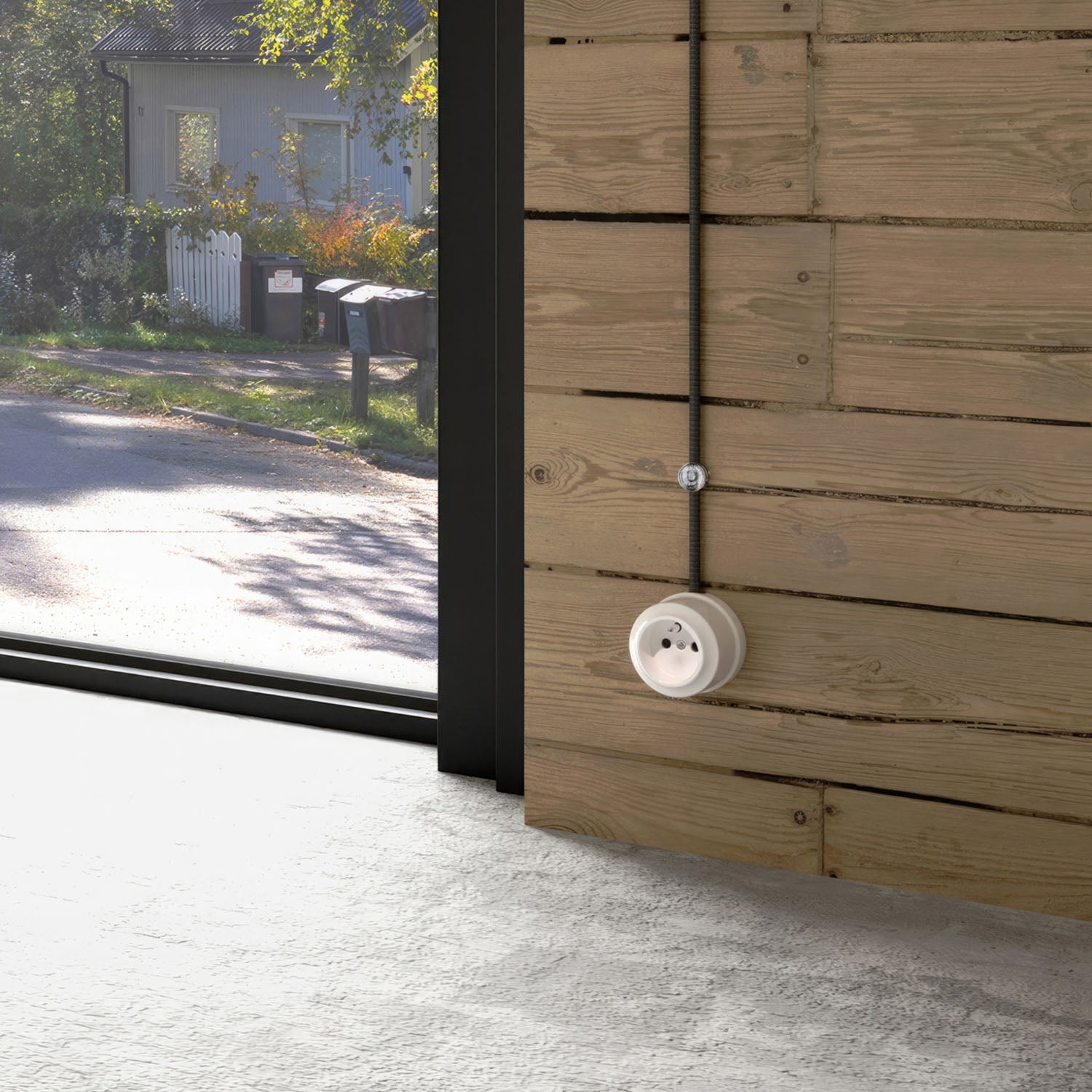 Presa a muro in porcellana di tipo francese - Bianco