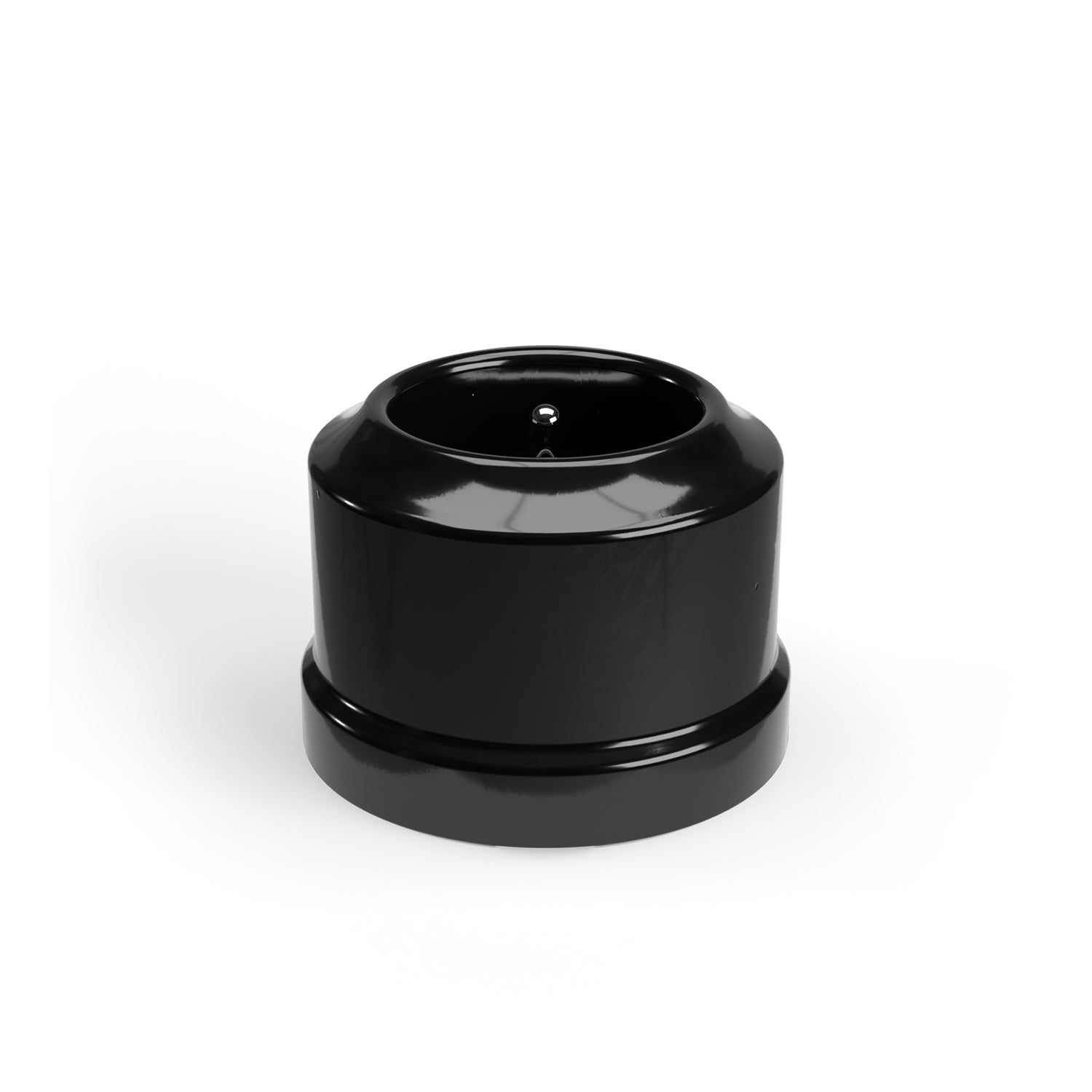 Presa a muro in porcellana di tipo francese - Nero - Creative Cables