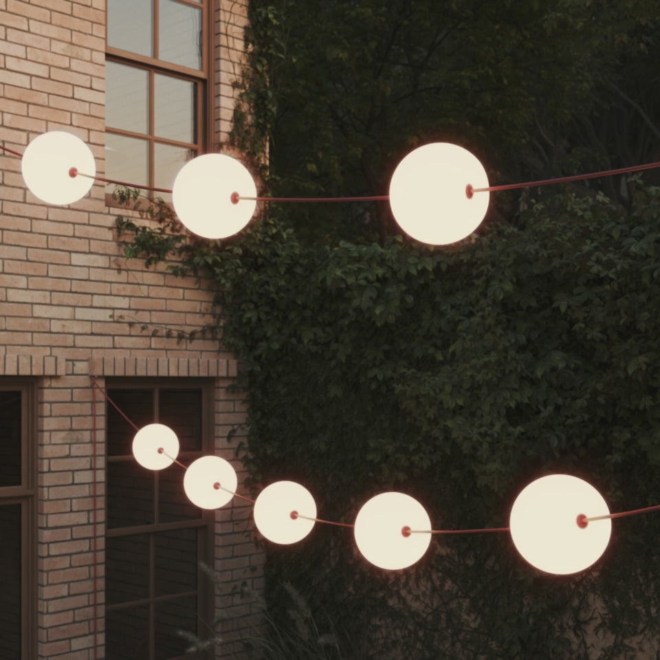 Cargar vídeo: Guirnalda de luces 12 puntos de luz de exterior IP67 Rojo Estrella Marina - Marina12 Cherry