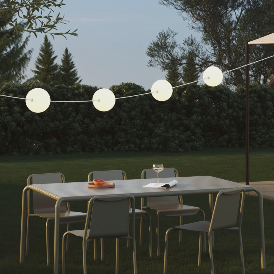Cargar vídeo: Guirnalda luminosa de exterior IP67 con 4 puntos de luz Desert Brown - Marina4 Cherry
