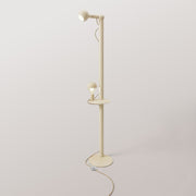 Rocco XXL - Lampada da terra con lampadina Maria e Camo - Panna