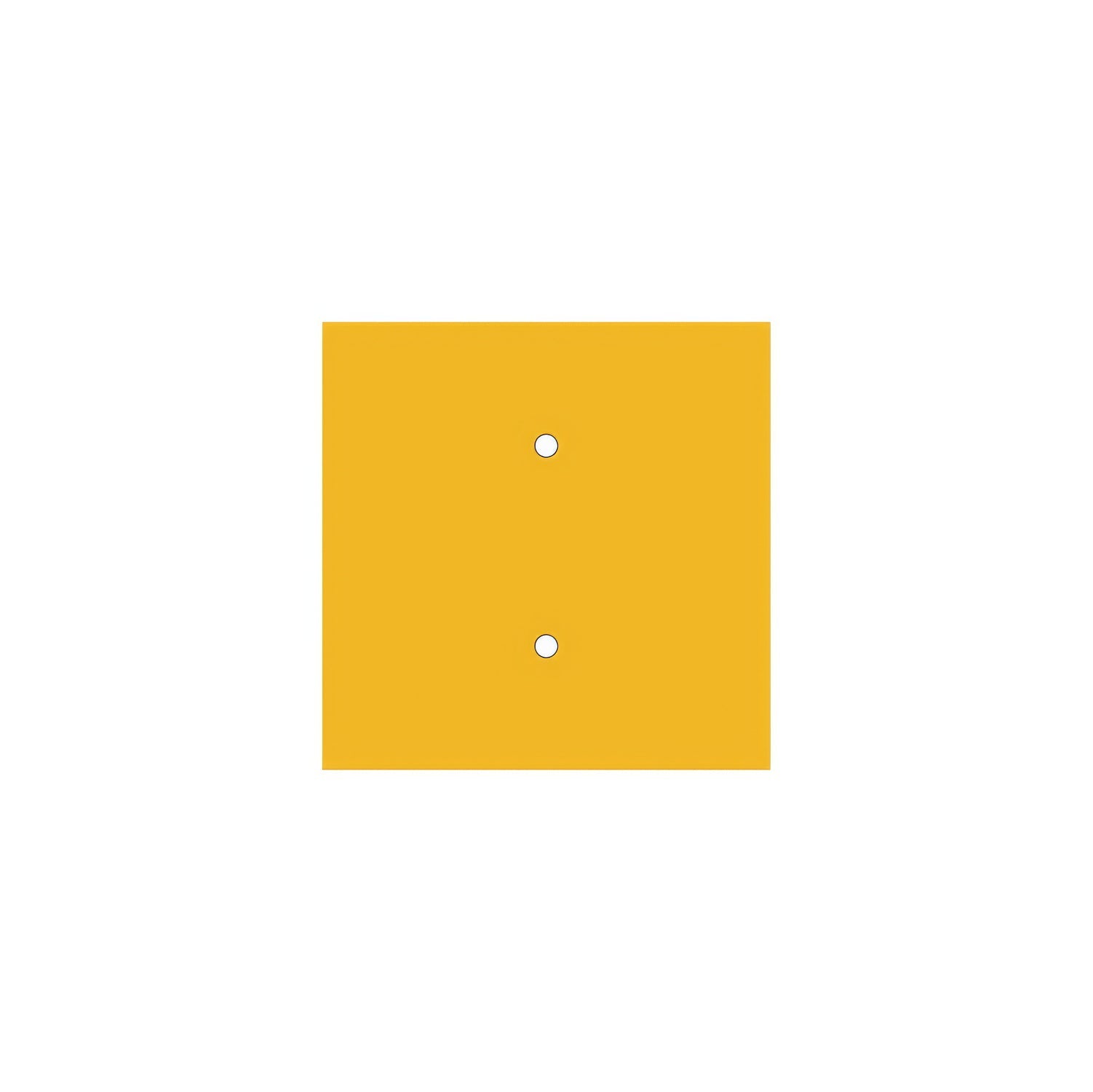 Rosone Rose - One quadrato, 200 mm con 2 fori e 4 fori laterali - Mostarda - Creative Cables