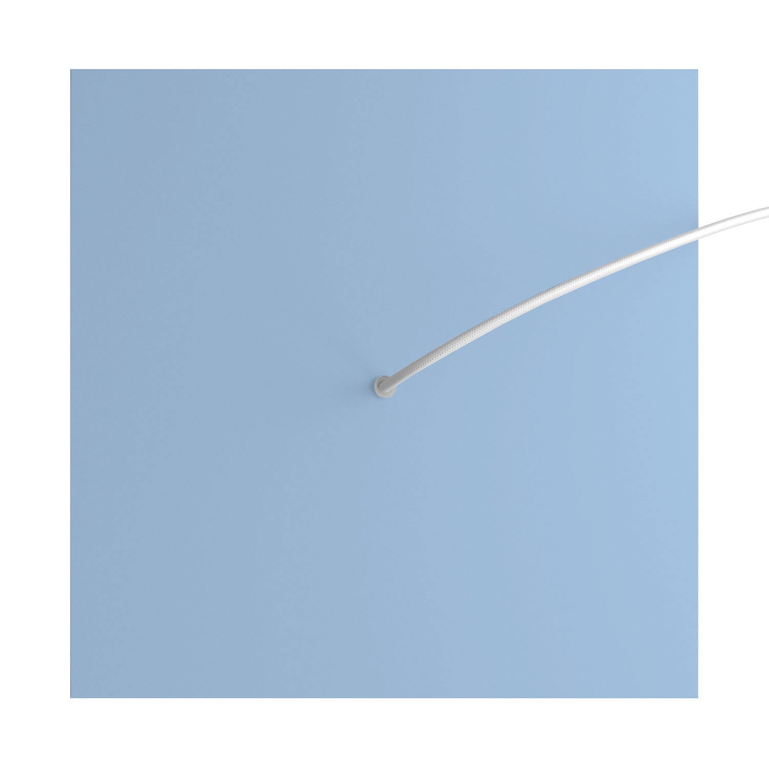 Rosone XXL Rose-One quadrato, 400 mm con 1 foro e 4 fori laterali - Blu carta da zucchero Bianco