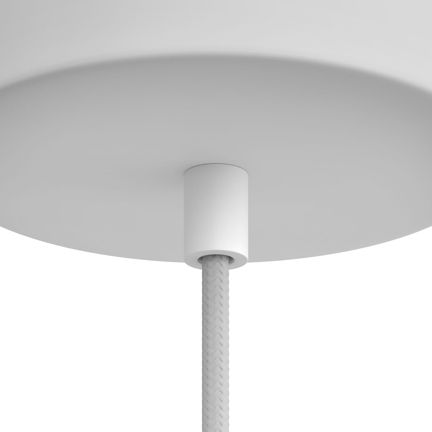 Serracavo cilindrico in metallo completo di tige, dado e rondella - Bianco