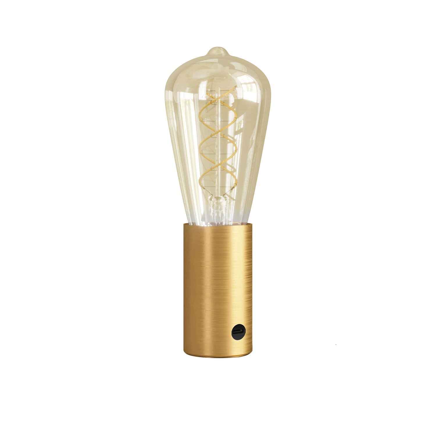 SI! Lampada portatile a 5V con lampadina ST64 - Bronzo satinato - Creative Cables