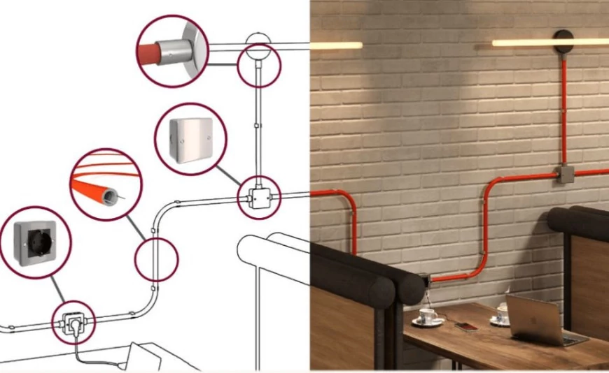 Tubos: descubre cómo hacer decorativo tu sistema eléctrico a la vista.